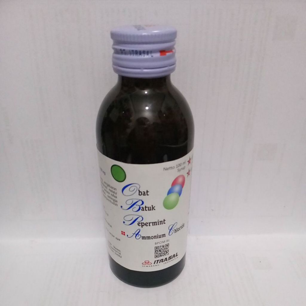 obp obat batuk putih itrasal 100ml redakan batuk