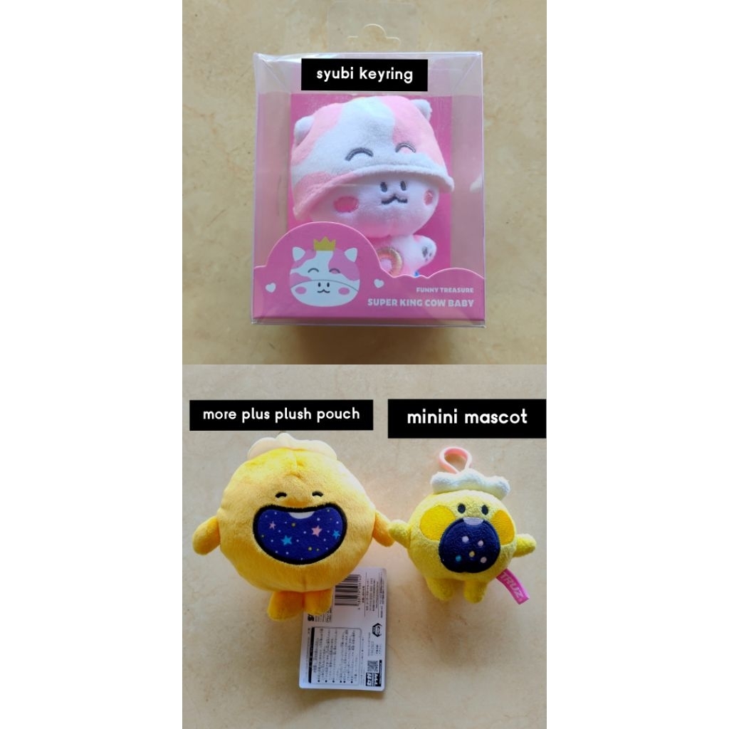 treasure truz so junghwan podong super king cow baby syubi plush keyring doll