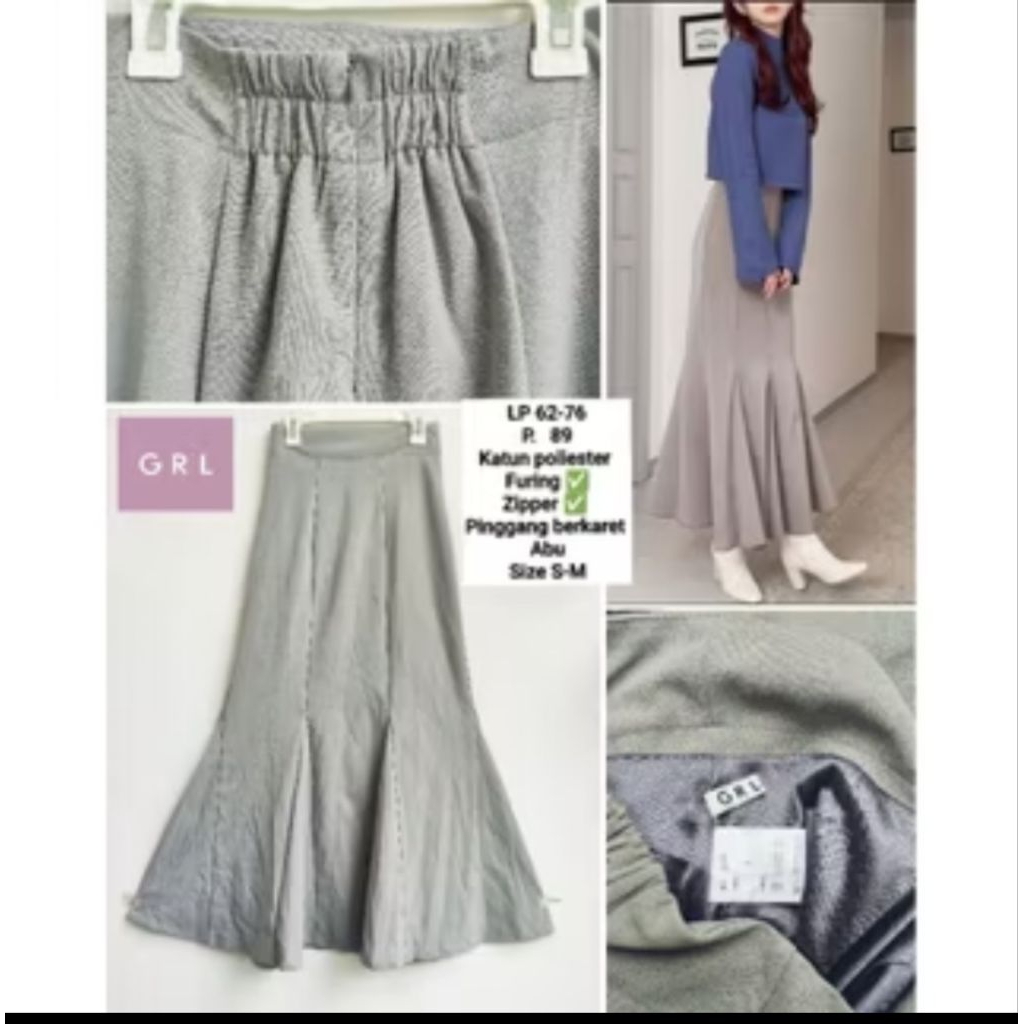 Rok Model Duyung Brand GRL