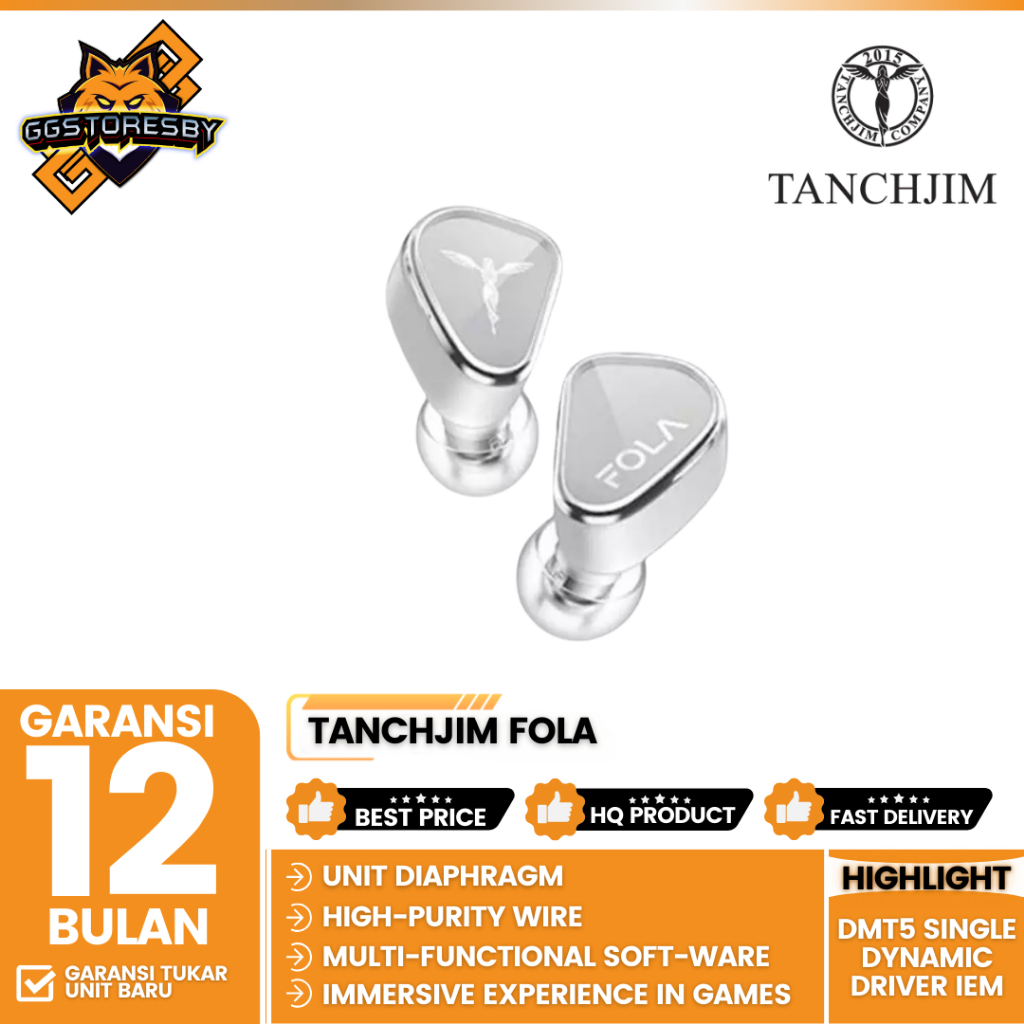 Tanchjim FOLA DMT5 Single Dynamic Driver In Ear Monitor Earphone - Earphone TANCHJIM FOLA In Ear