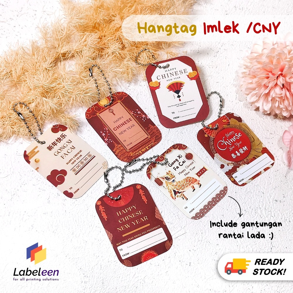 Hang Tag Imlek | Tag Sincia | Hang Tag Chinese New Year | Handtag CNY | Tag Tahun Baru Imlek Cap Go 