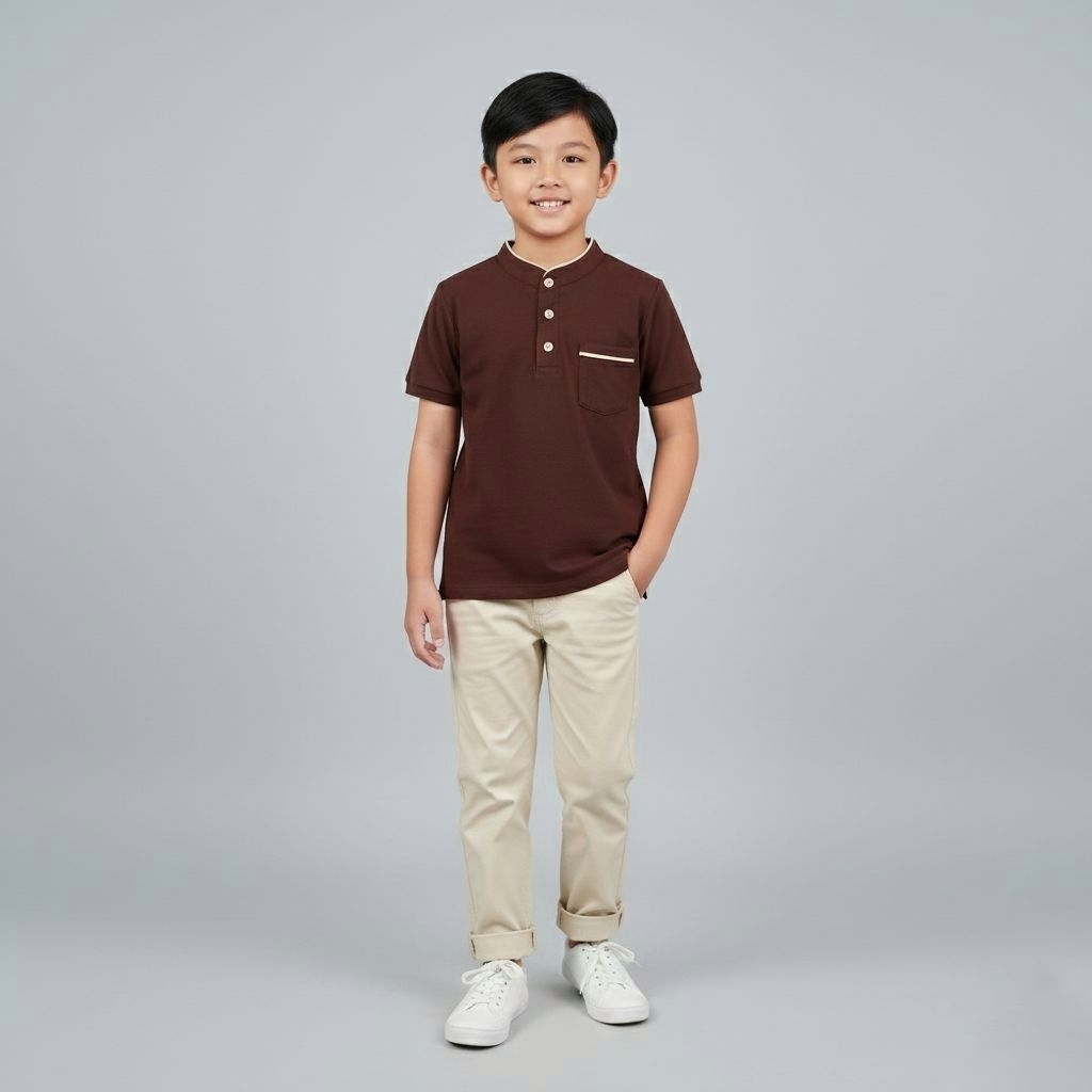 Kurta Haikal Anak Baby Lacoste Lengan Pendek Koko Anak