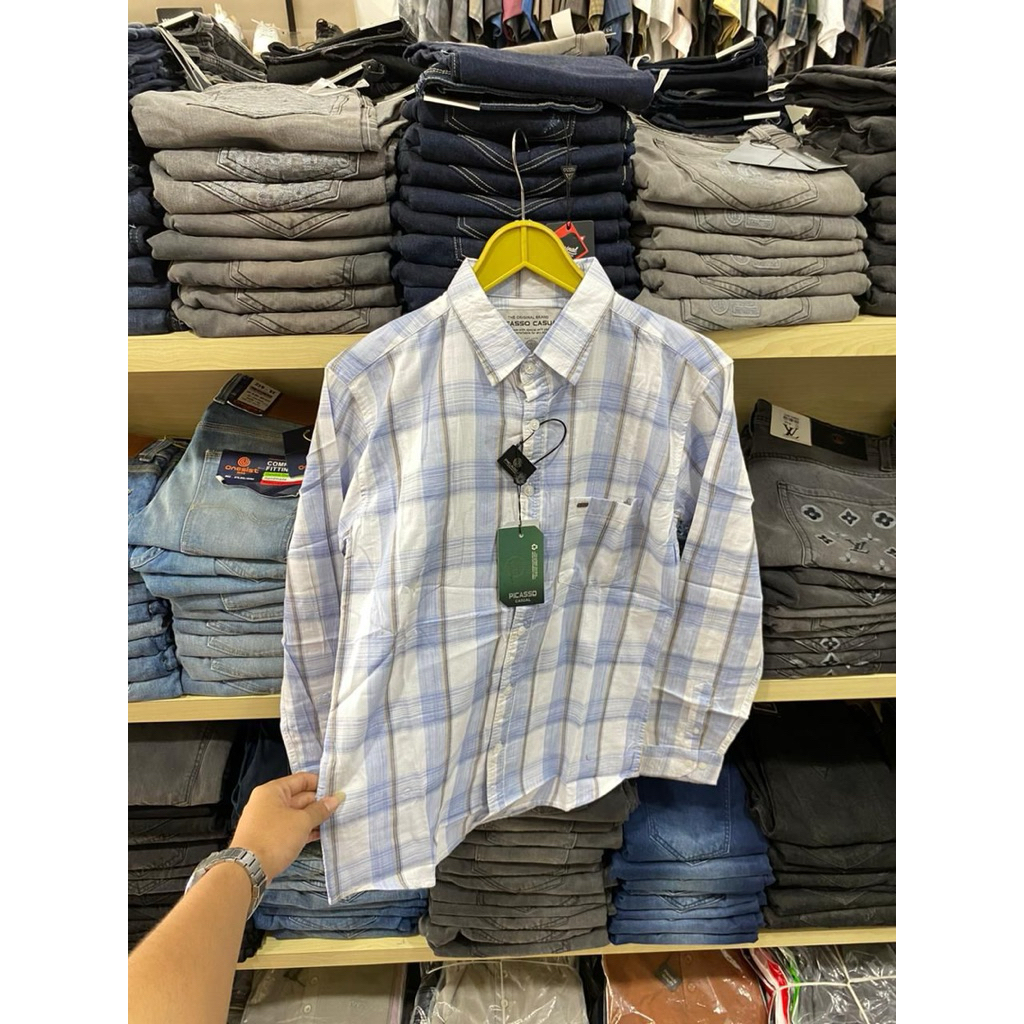 KEMEJA PICASSO PRIA ORIGINAL LENGAN PANJANG