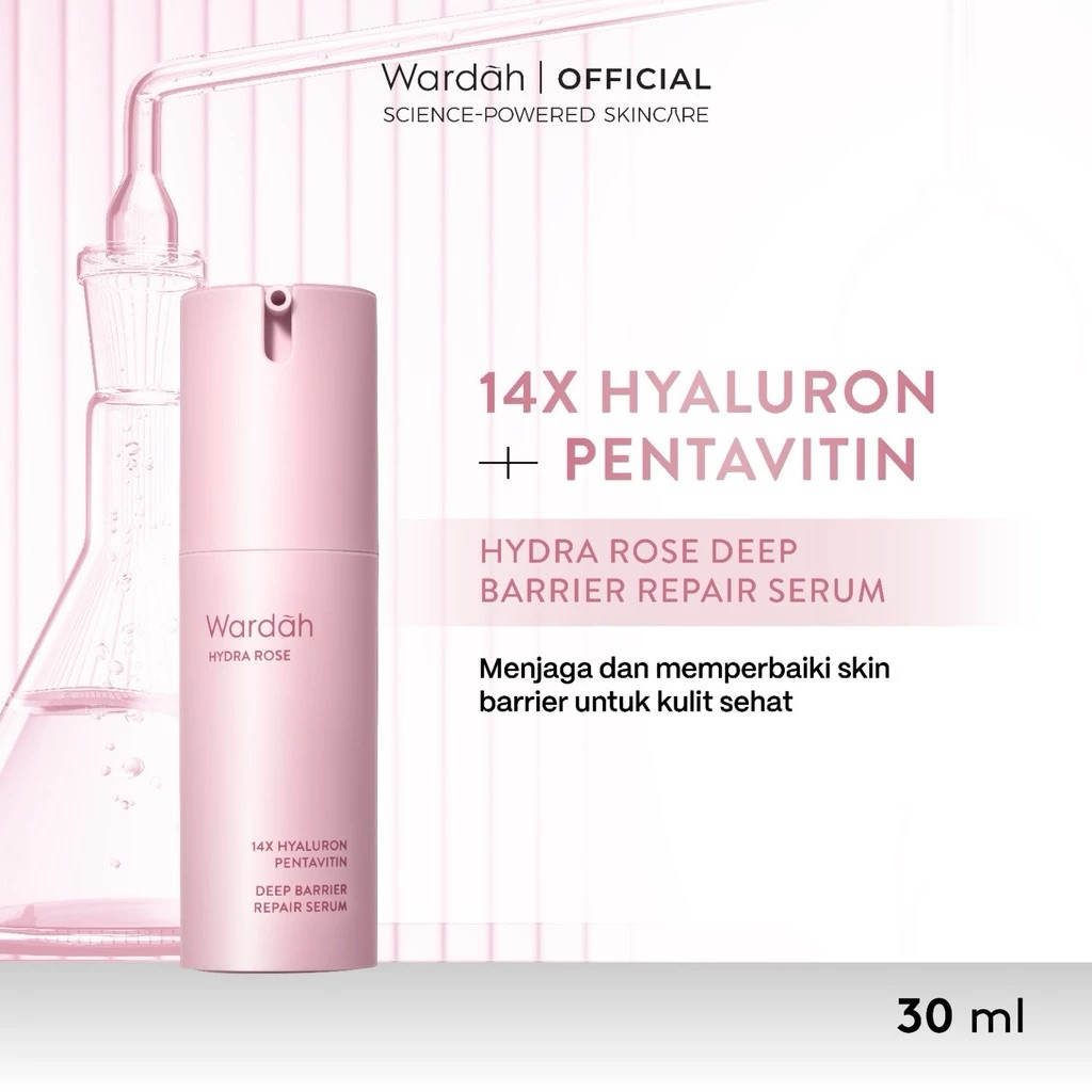 WARDAH Hydra Rose 14X Hyaluronic Pentavitin Deep Barrier Repair Serum