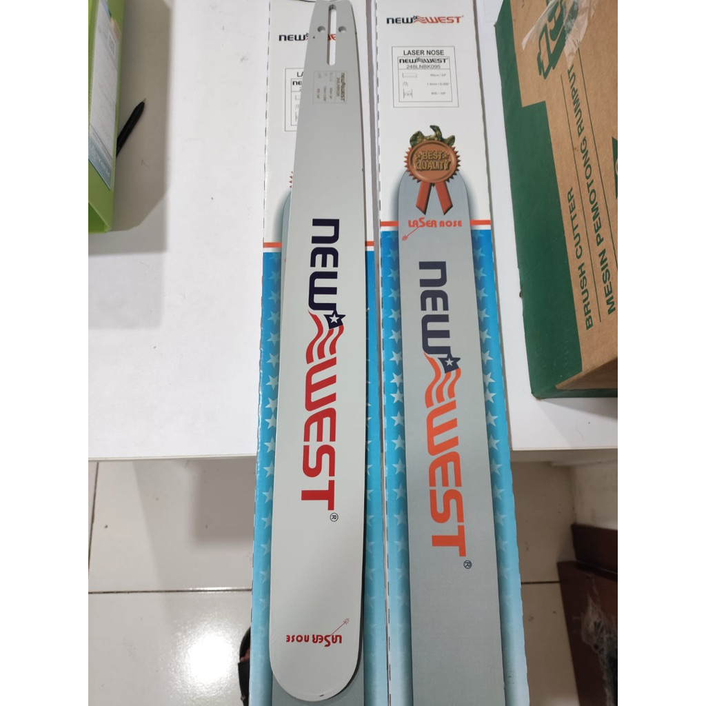 BAR CHAINSAW NEW WEST 24 INCH 40T LASER UNTUK MESIN GERGAJI KAYU NEW WEST ASLI