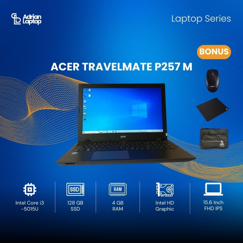 ACER TravelMate P257-M / i3 Gen 5 / RAM 4, SSD 128 GB