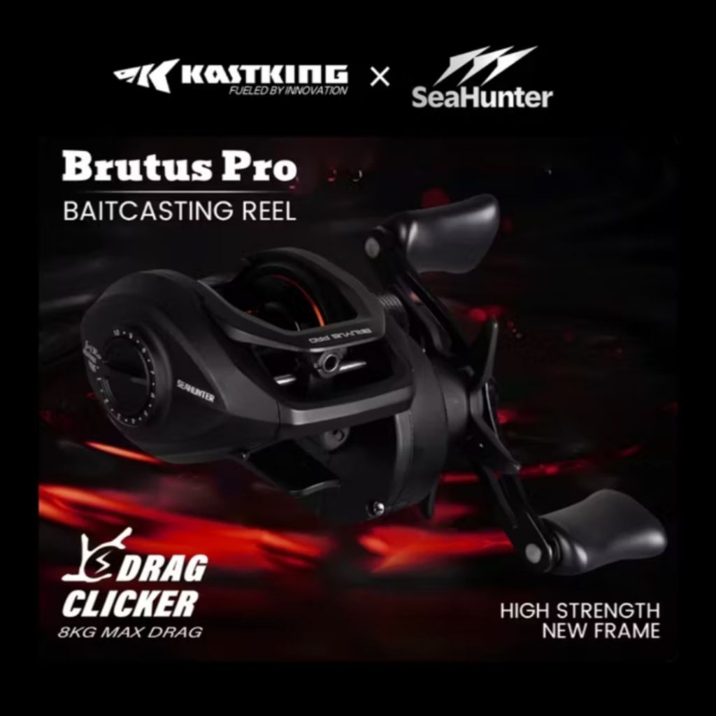 Reel BC Seahunter Brutus Pro Drag Clicker Drag 8kg