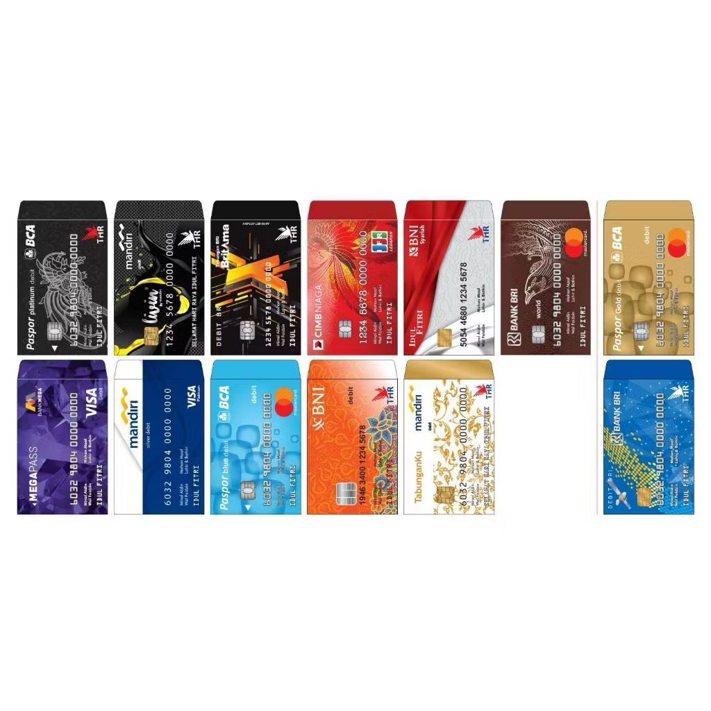 AMPLOP LEBARAN  - AMPLODP UKURAN ATM - AMPLOP LEBARAN UNIK - AMPLOP LEBARAN MOTIF ATM