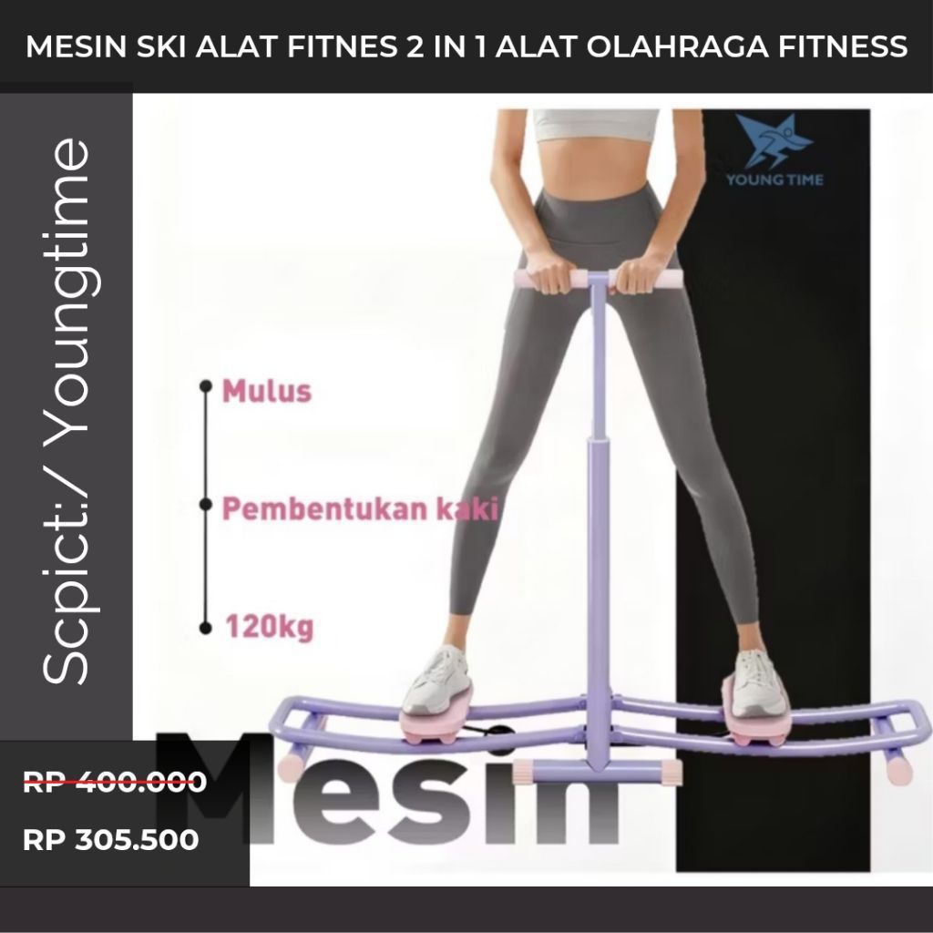 Promo mesin ski alat fitnes 2 IN 1 Alat Olahraga Fitness alat olahraga di rumah