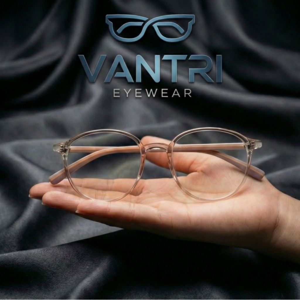 Kacamata Bulat Lentur Minus Silinder Anti Radiasi Photochromic Wanita Pria