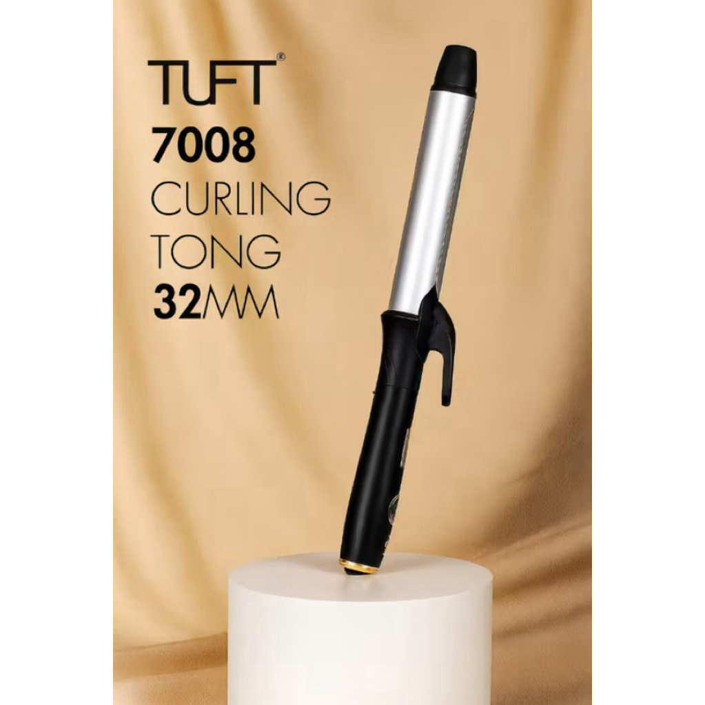 TUFT 7008 Catokan Curly Rambut Curling Iron 32mm - Catok Curly Profesional Untuk Salon & Rumah - Cat