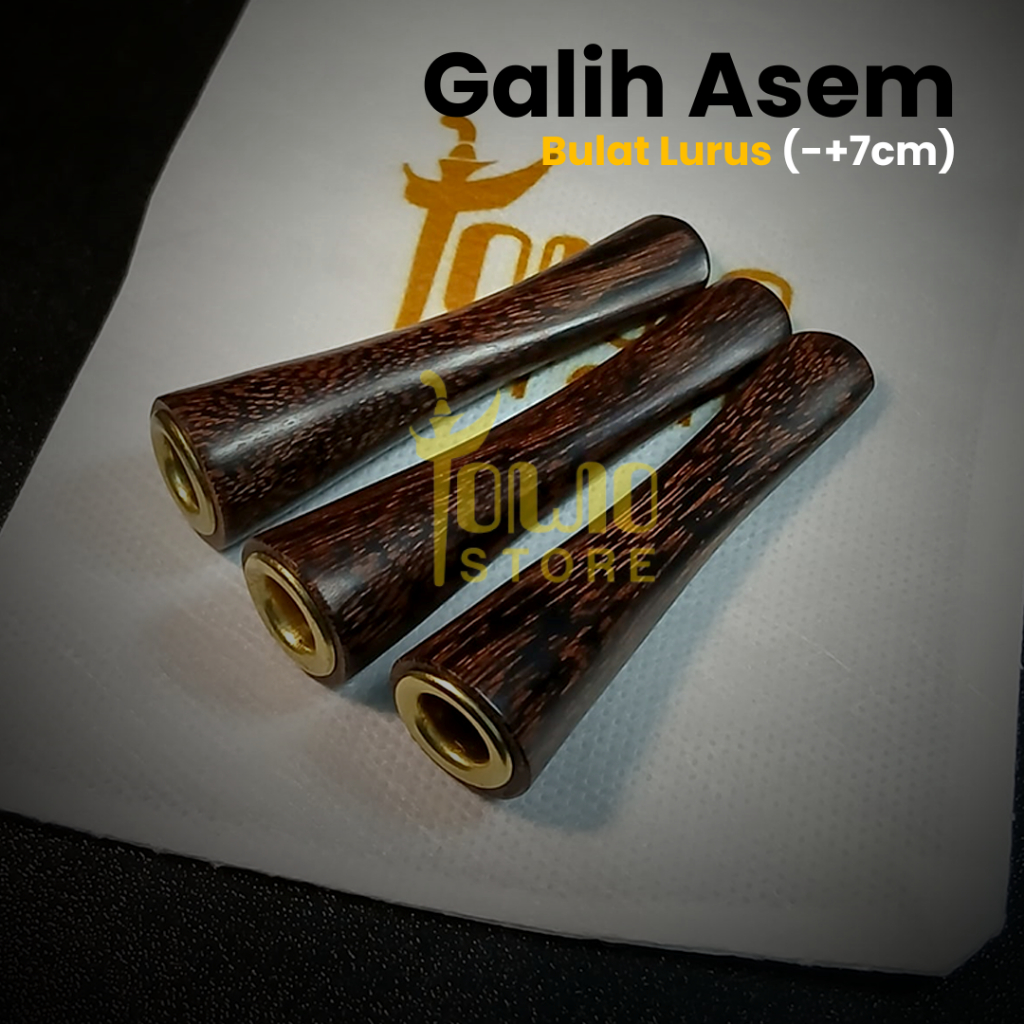 jowostore - pipa kayu galih asem mini once motif lurus clasic original cangklong padudan multi