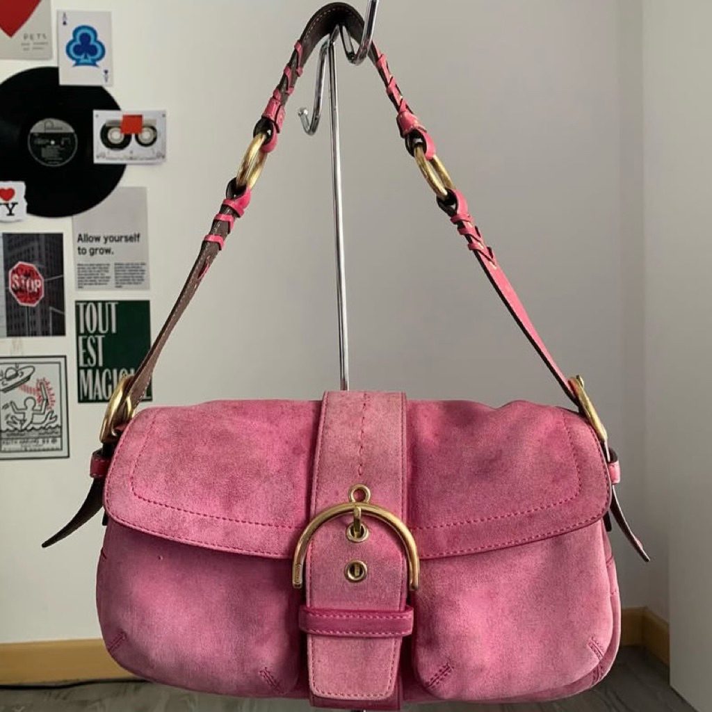 Y2K Vintage Coach Soho Pink Shoulder Bag