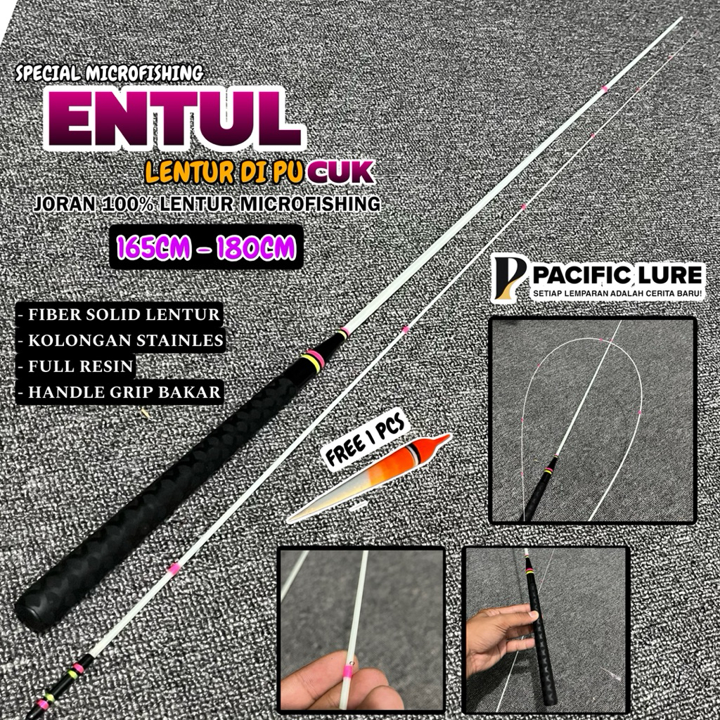 JORAN ENTUL CUK Lentur di pucuk special micro fishing 165cm 180cm Wader uceng nilem