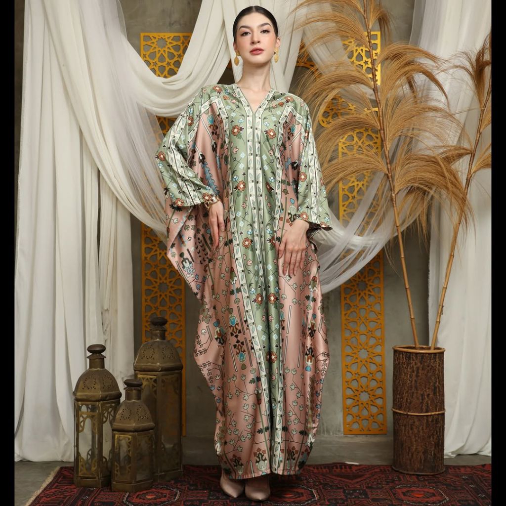 Kaftan Hijau • Kaftan Sage • Kaftan Modern • Kaftan Jumbo • Long Kaftan Premium • Dress Hijau • Dres