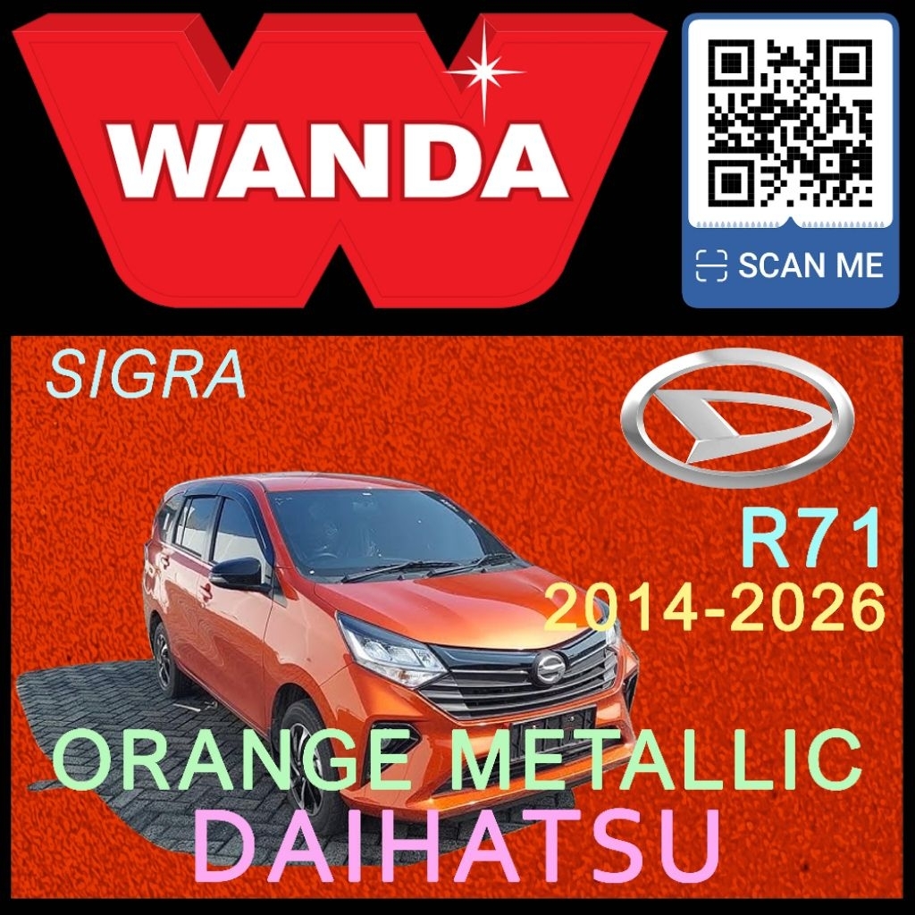 Cat Wanda Daihatsu Orange Metallic R71