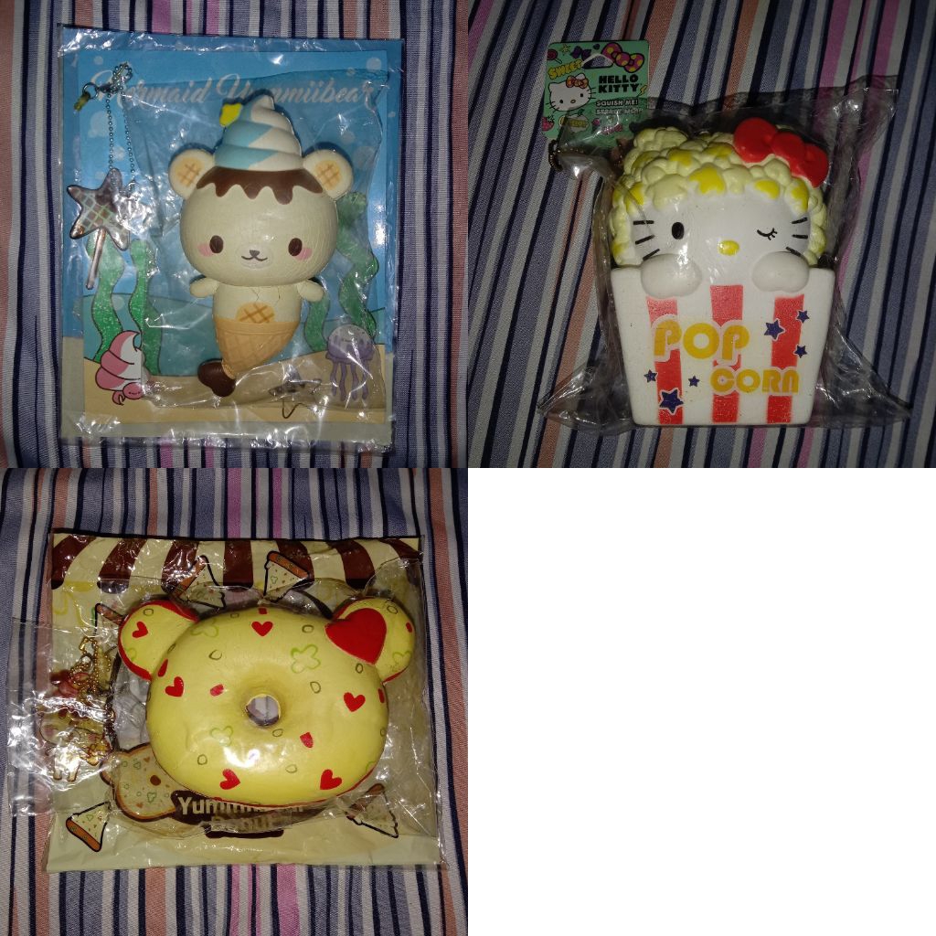 [PRELOVED] Blouse Squishy Yummiibear Donut Pizza Yummiibear Mermaid Hello Kitty Popcorn