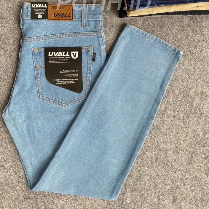 Celana Jeans Model Standar Regular Uvall Pria