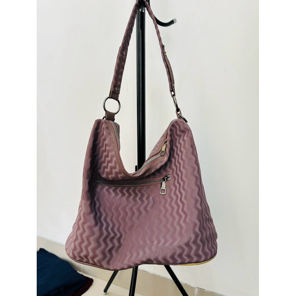 [preloved] Tas kerja - totebag waterproof wanita - warna purple