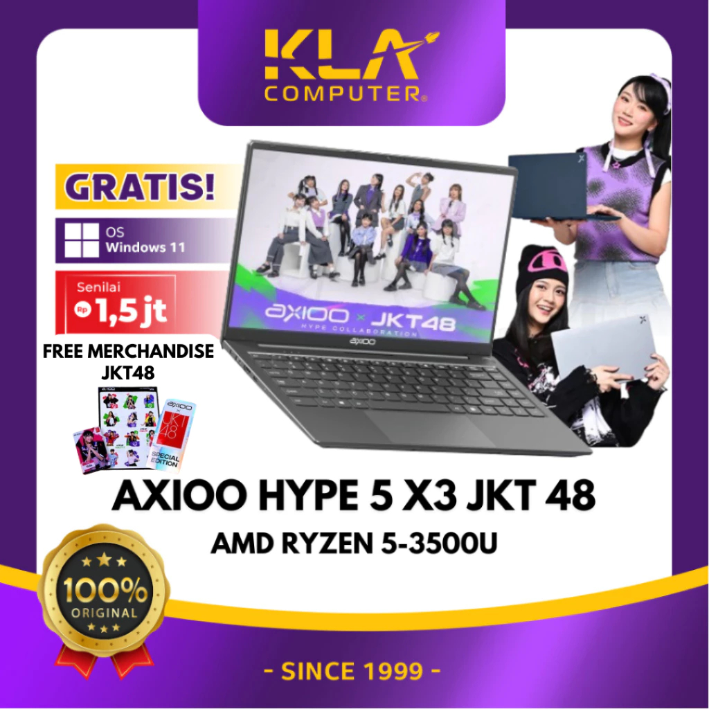 Axioo Hype 5 Ryzen 5 8GB 256GB FHD IPS Backlit