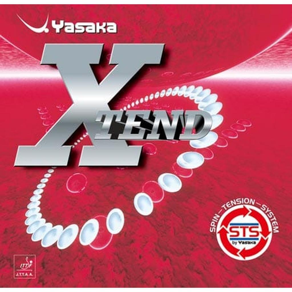 Yasaka Xtend Rubber Raket Tenis Hitam Merah
