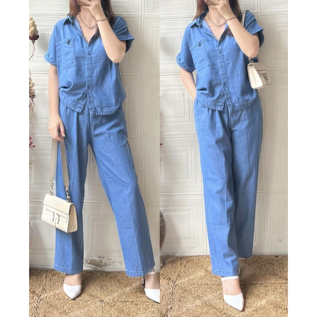 one set jeans wanita
