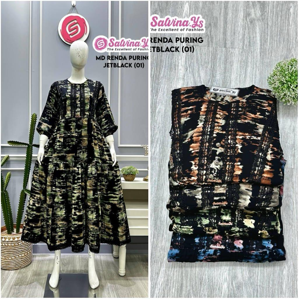 Gamis Salvina Renda Puring Premium