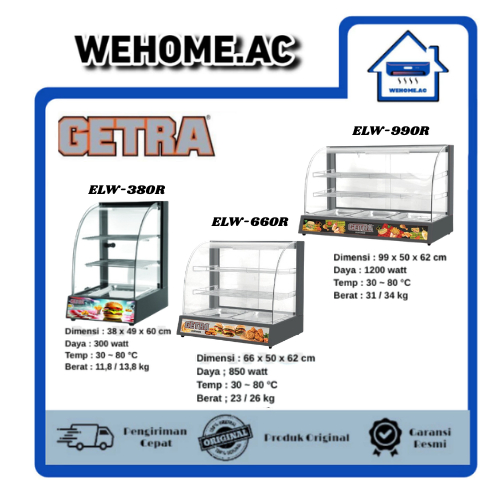 Food Warmer GETRA - ELW660R / ELW990R / ELW380R Display Makanan
