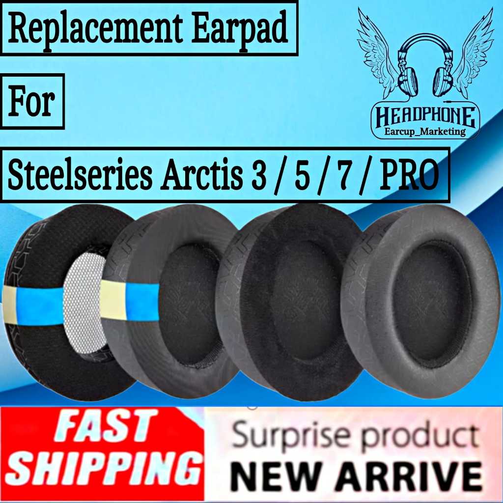 Bantalan Busa Earcup Earpad Headphones Foam Steelseries Arctis 3 - Steelseries Arctis 5 - Steelserie