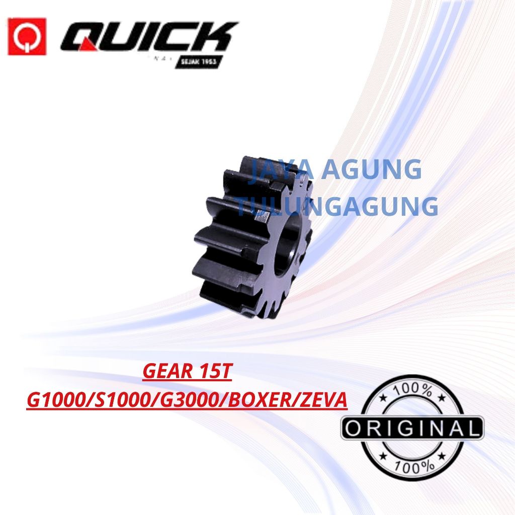 QUICK GEAR 15T G1000/S1000/G3000/BOXER/ZEVA / GIGI TRAKTOR 15 MATA G1000 / Gigi Gear 15 T Traktor Qu
