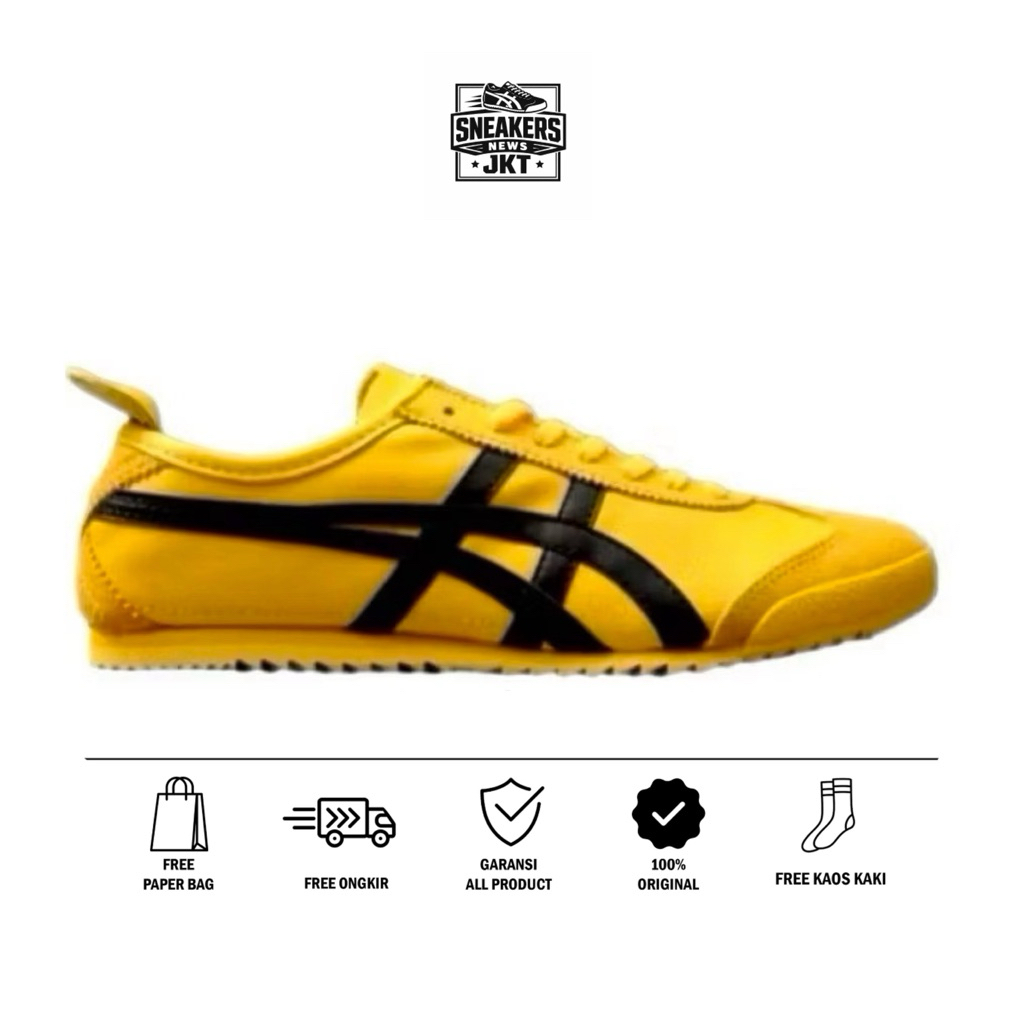 Sepatu Onitsuka Tiger Mexico66 Japan Kill Bill Sepatu Pria/ Sepatu Wanita/Sneakers Original