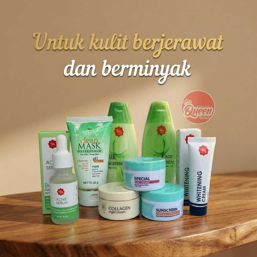 VIVA PAKET CREAM KULIT BERJERAWAT DAN BERMINYAK 8 PCS | ACNE PRONE ~ ORIGINAL 100%