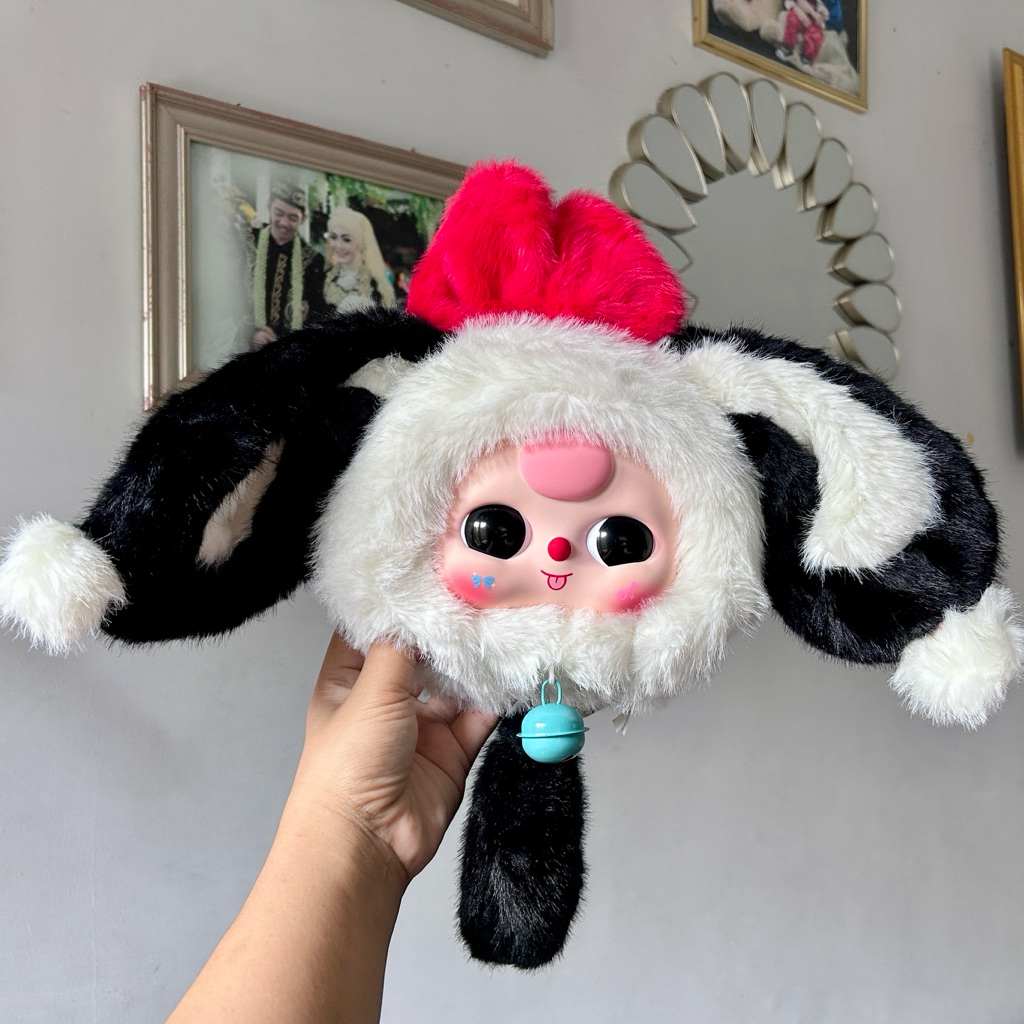 READY KIRIM LUCKY RABBIT BUNNY BAG HITAM PUTIH JIDAT PINK MELET