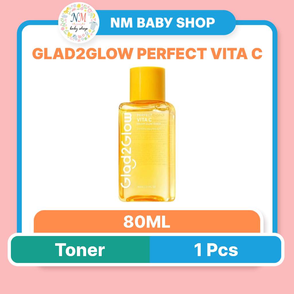 GLAD2GLOW PERFECT VITA C BRIGHT GLOW TONER 80ML NM PRLA