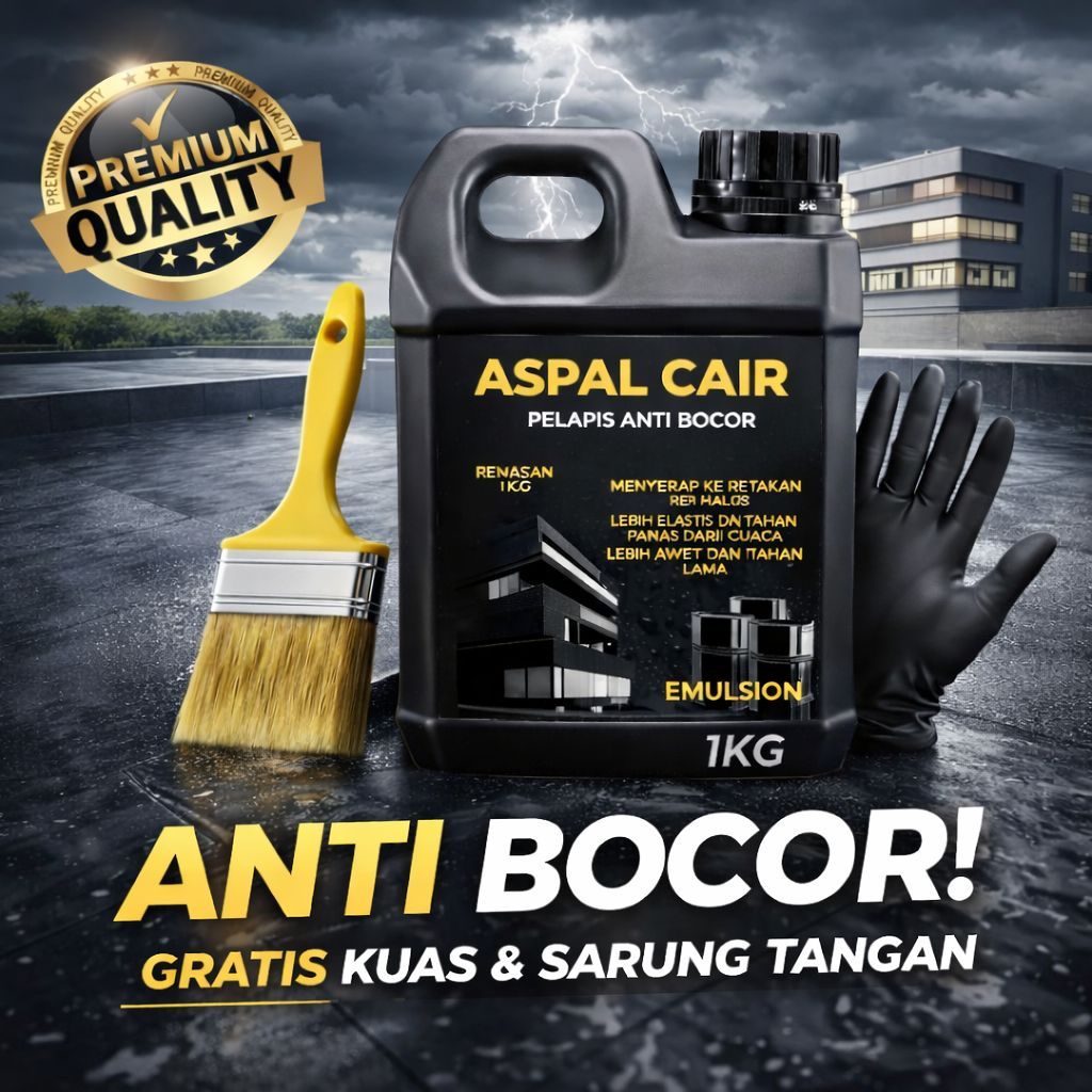 ASPAL CAIR WATERPROOFING aspal cair emulsion anti bocor rembes 1KG