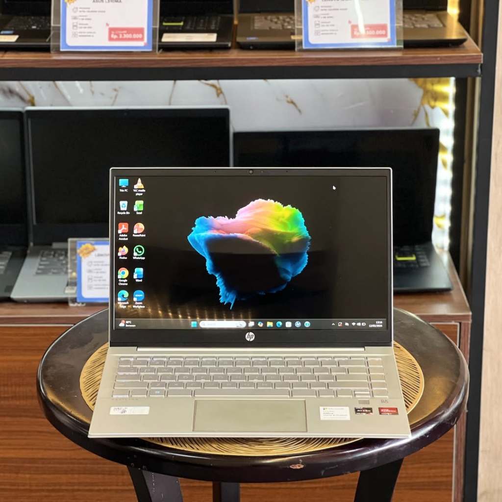TERMURAH HP PAVILION 14-EC0013AUAMD RYZEN 5-5500U/SSD512GB/RAM16GB/BERGARANSI