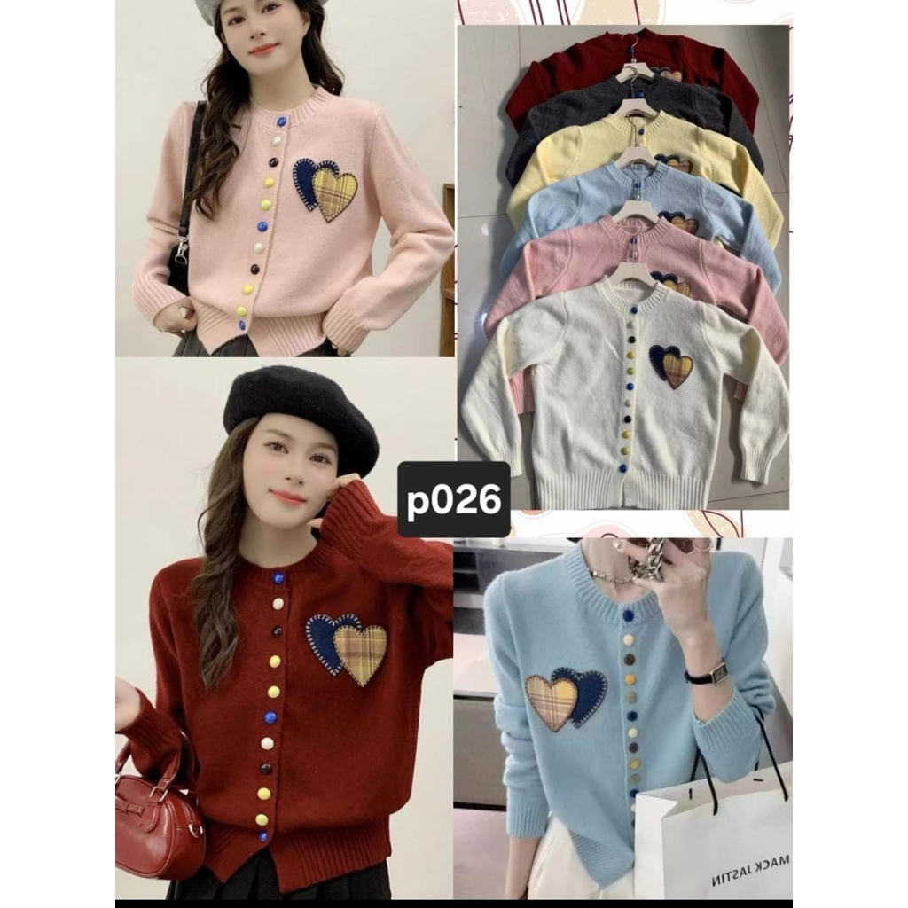cardigan arunya import//cardigan rajut tebal///pakaianwanitasby