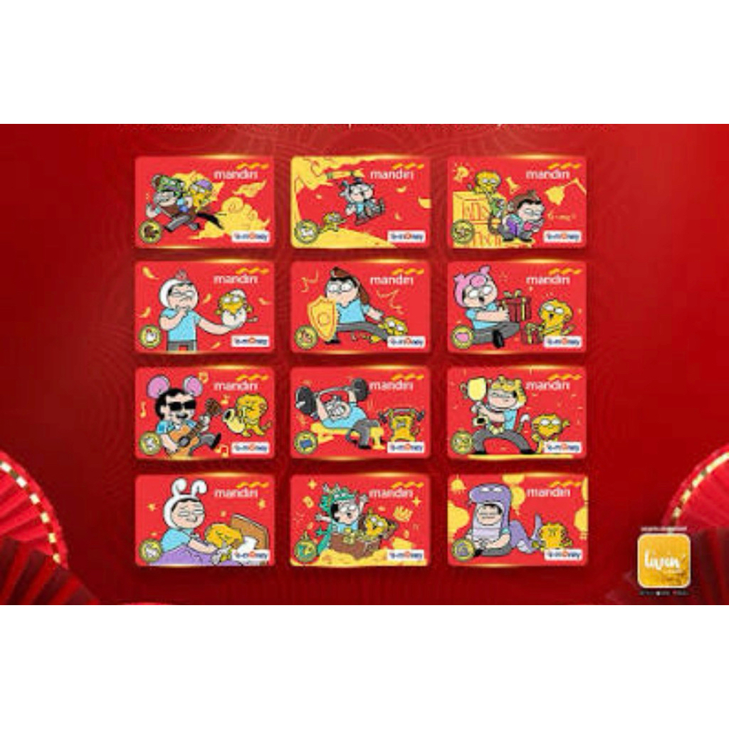 E-Money Mandiri Edisi Tahi Lalats Shio Indonesia 80 th