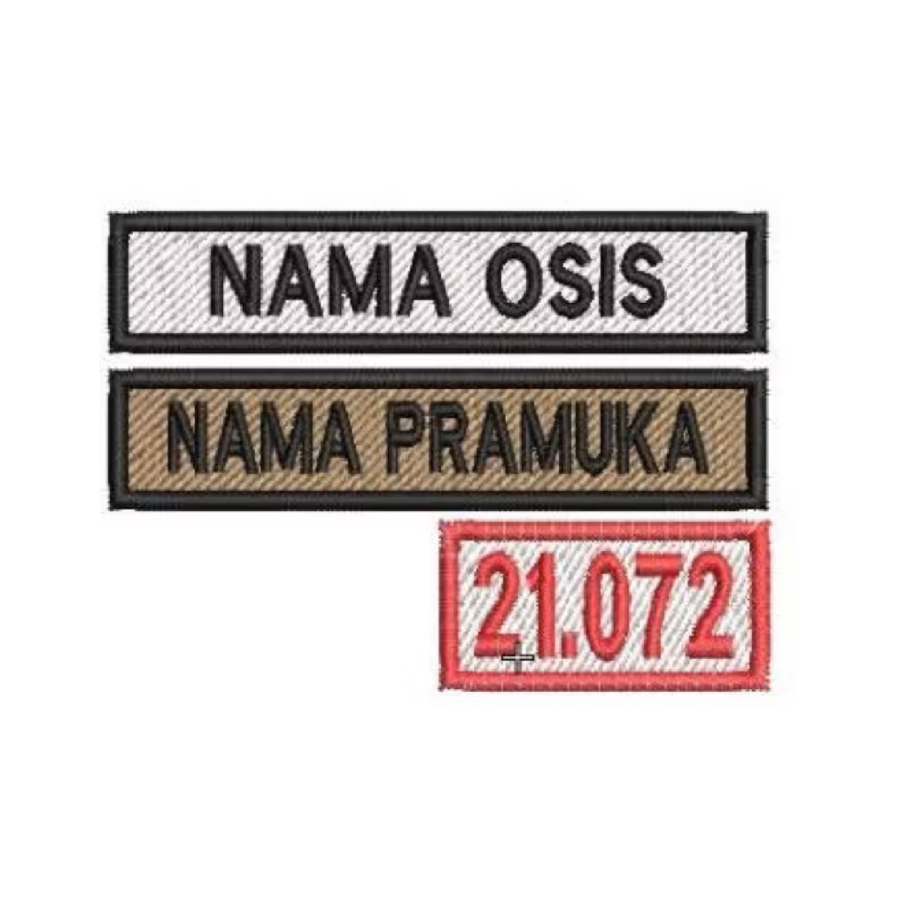 BORDIR CUSTOM BET/BADGE NOMOR GUDEP GUGUS DEPAN SERAGAM PRAMUKA