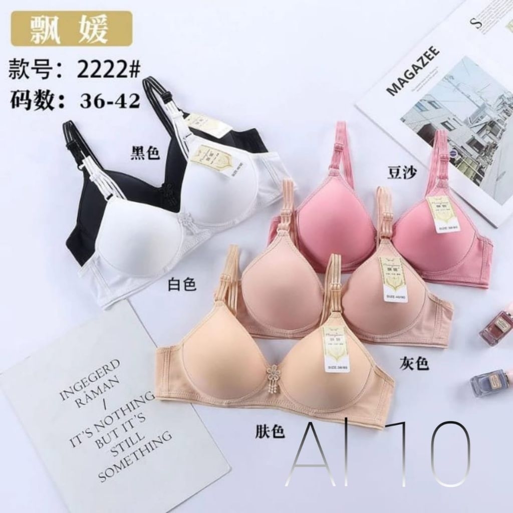 PRODUK , 6Pcs Bh Wanita Dewasa Remaja BH Lingcao Katun Premium Full Size 34. 36. 38. 40. 42