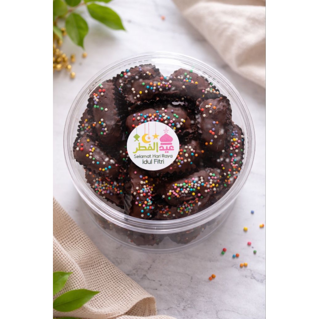 kue lebaran kurma coklat premium 250gram /kue kering/coklat lumer/coklat kurma