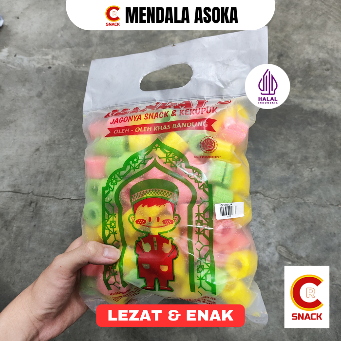 MANDALA ASOKA 150g Gurih Enak Halal Renyah Snack Kerupuk Mandala Putih Garing Tidak Keras
