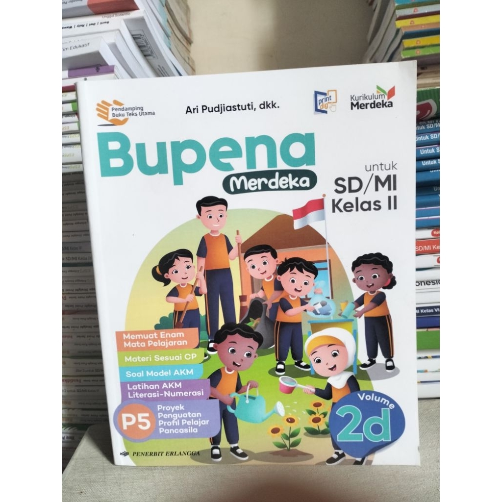 buku bupena p5 kelas 2D Erlangga