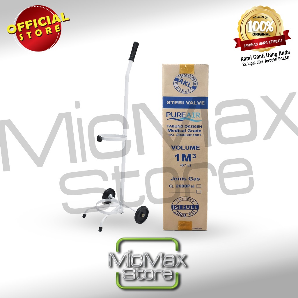 Tabung Gas Oksigen 1m3 Alat Pernapasan