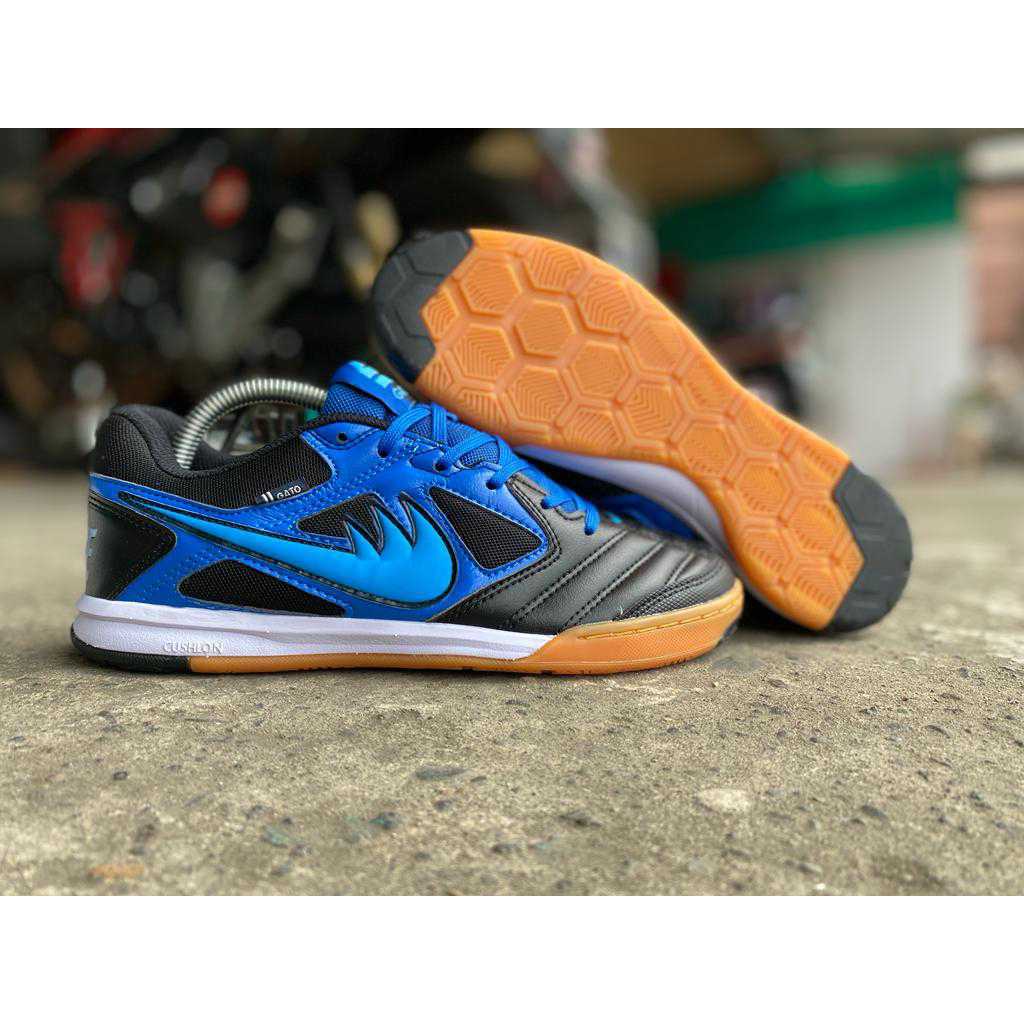 [Best Seller] Sepatu Futsal Supreme X Nike SB Gato IC - Blue Limited