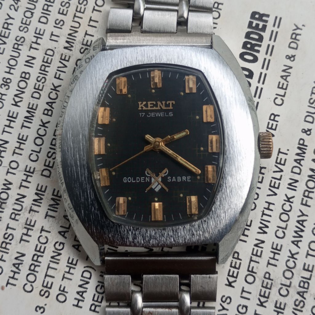 jam tangan vintage kent manual winding jadul