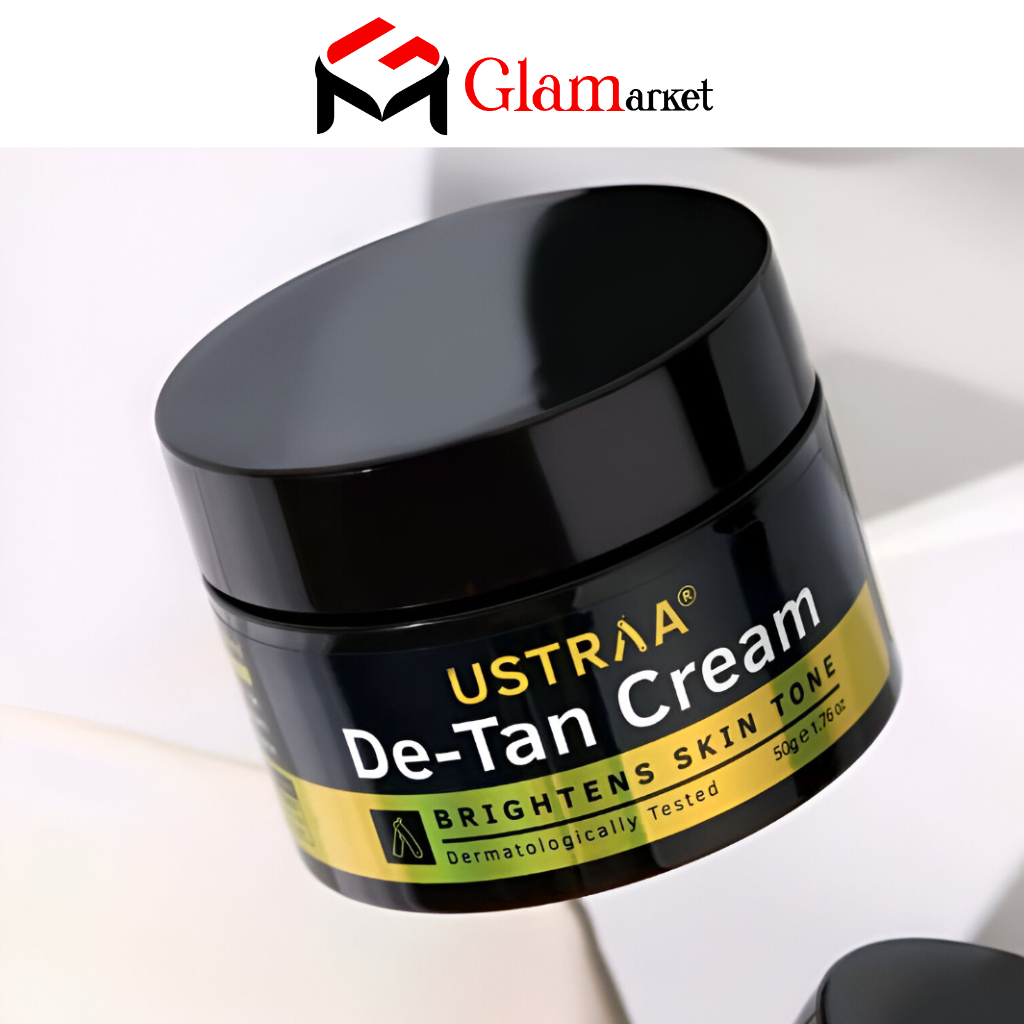 GLAM - USTRAA De-Tan Face Cream 50gr - Pelembab Wajah Kusam - Mencerahkan