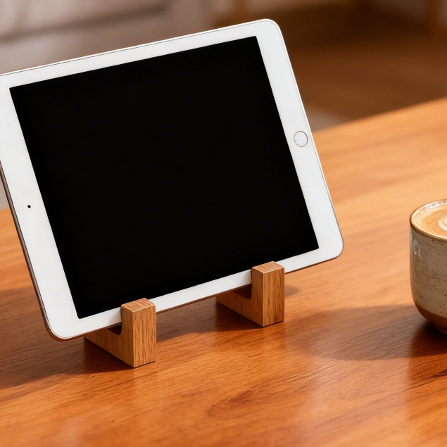 Stand Laptop Kayu Siku Dudukan Tempat Rak Laptop Tab Rak Laptop Mini