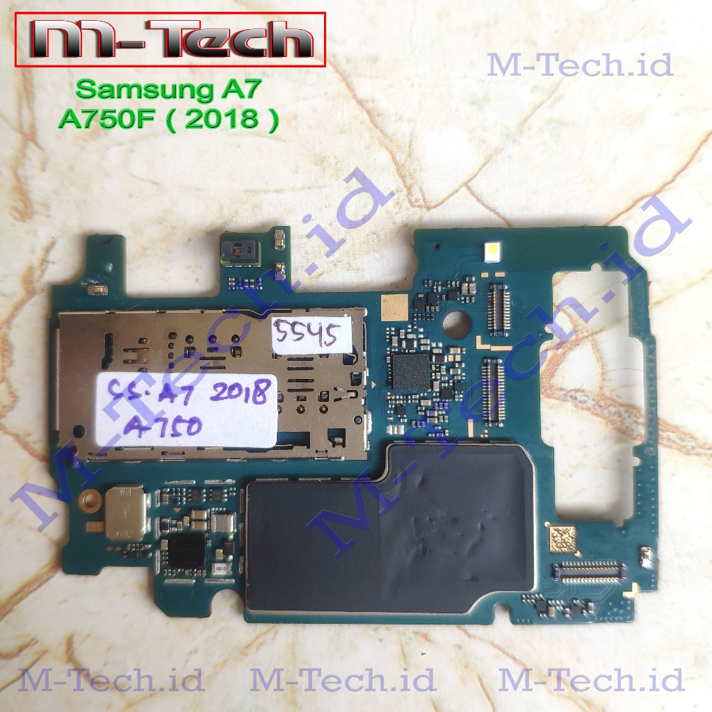 [5545] PCB Mesin Samsung A7 (2018) A750F minus mati / matot