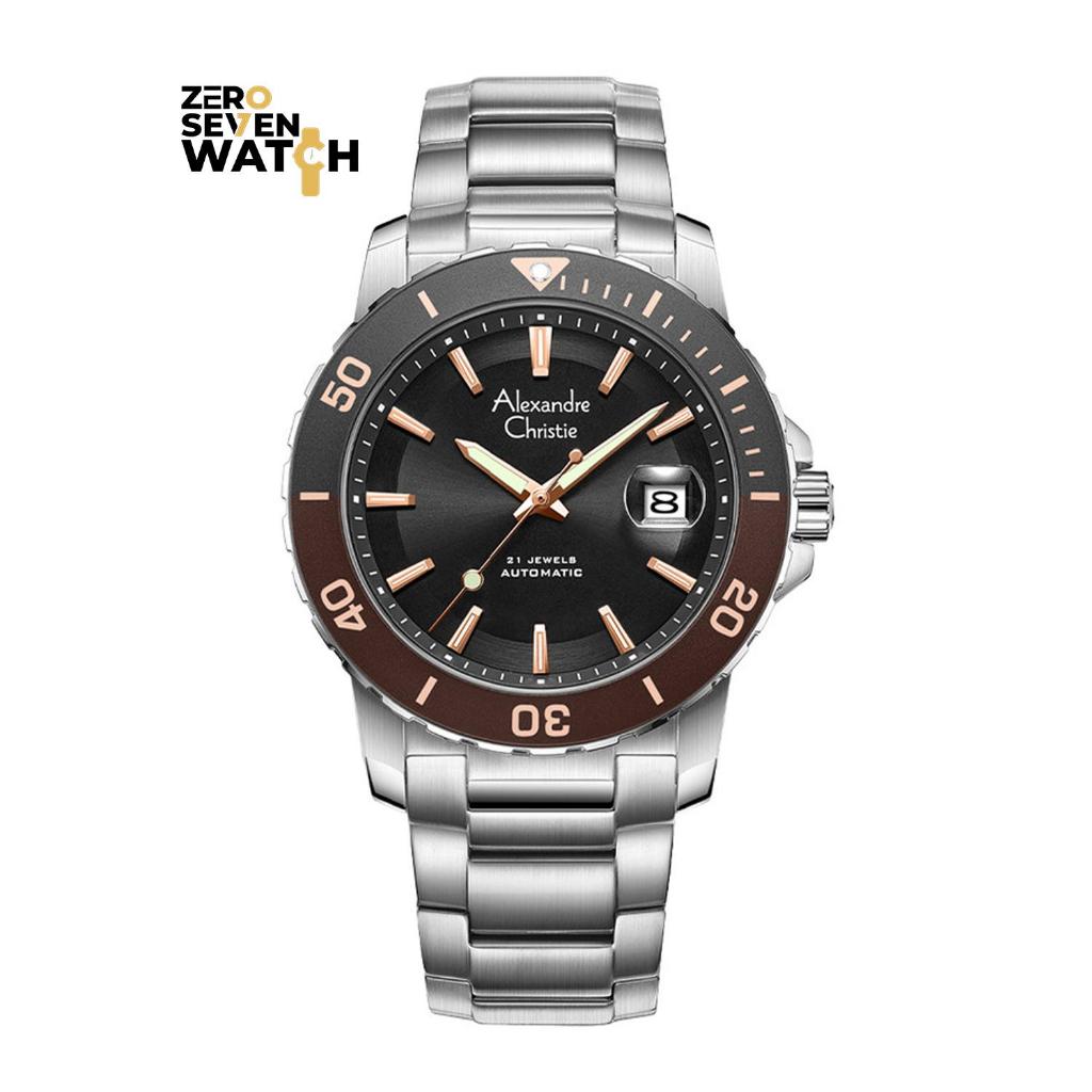 AUTOMATIC Jam Tangan Pria Alexandre Christie AC 6141 AC6141 Original Stainless Automatic